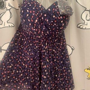 Womens L 12-14 swim Tankini sheer, flowey material.